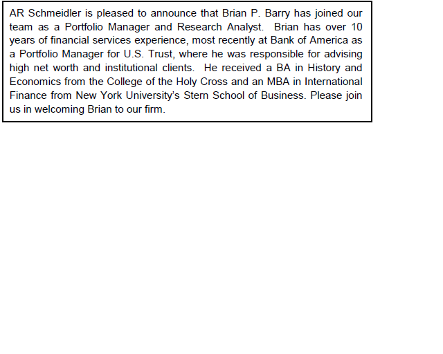 Brian Barry Announcement